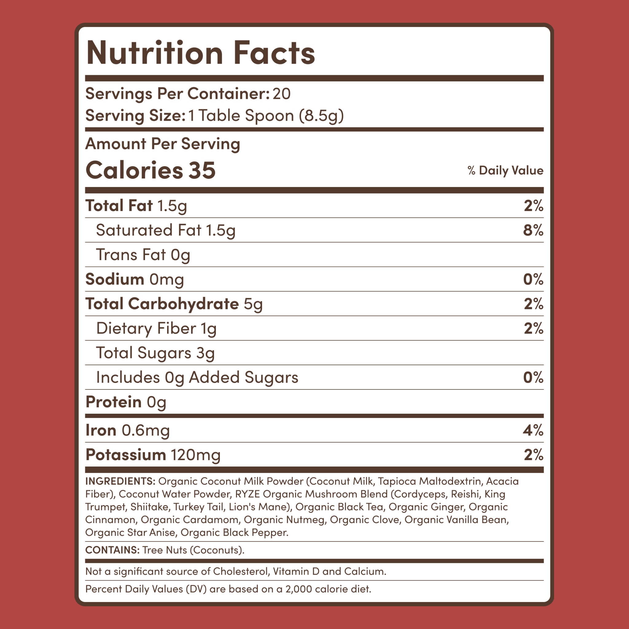 Mushroom Chai (20 Servings) - RYZE Coffee Moment