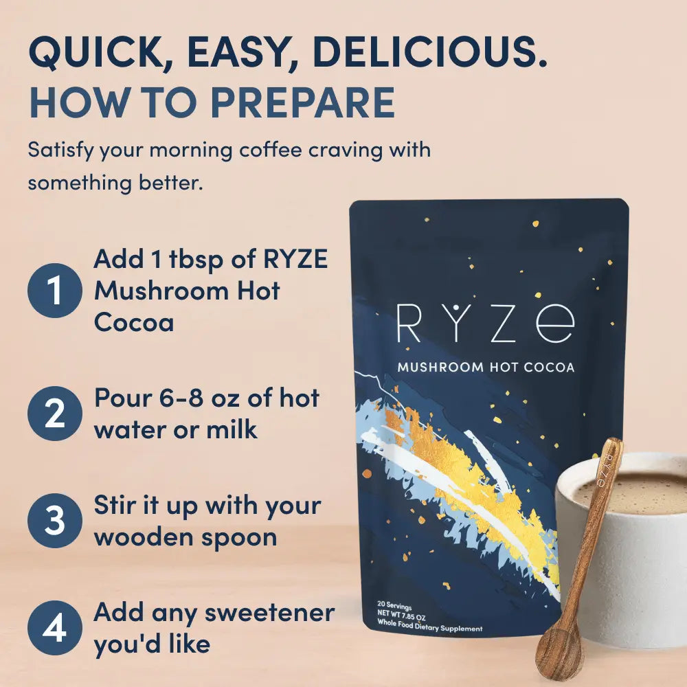 RYZE Ritual Set (Cocoa + Coffee) - Better Morning Cup