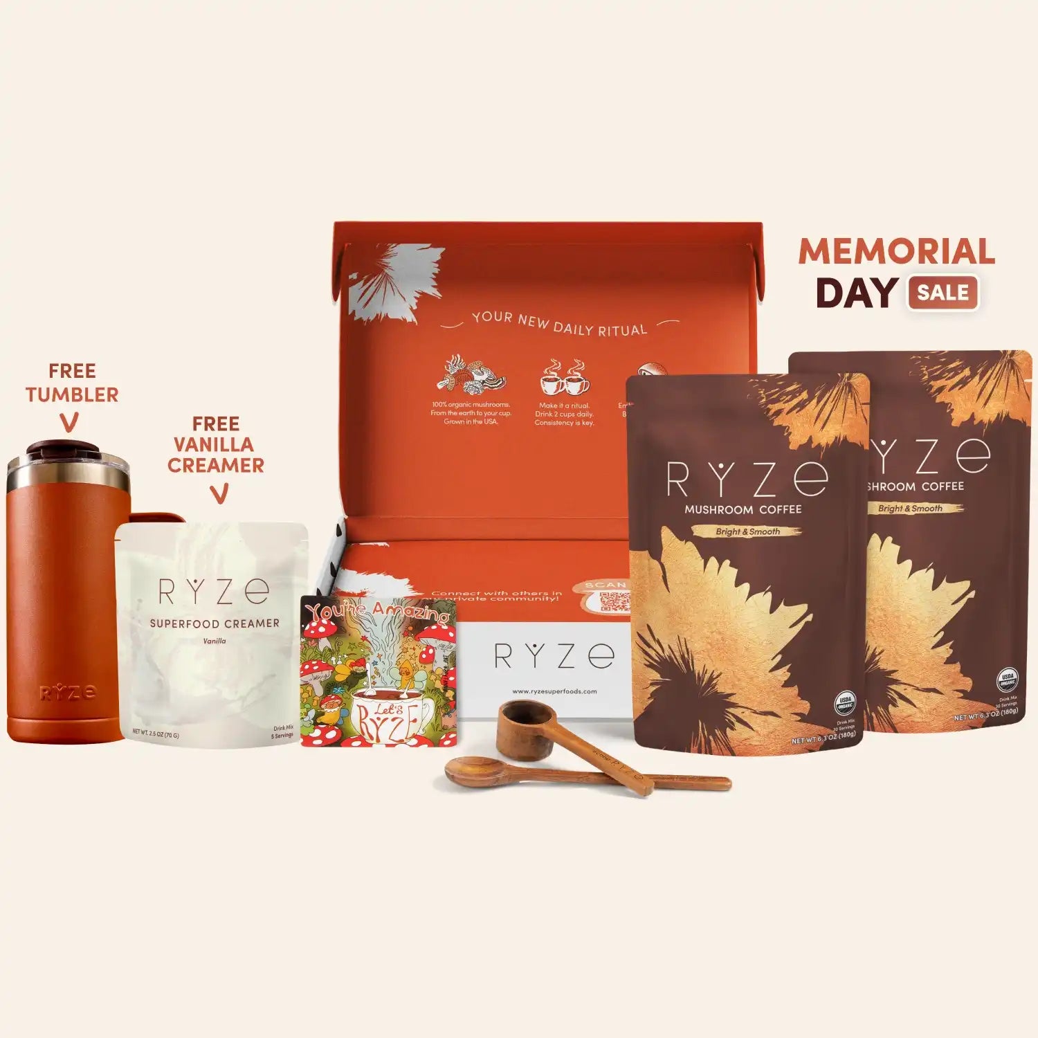 Mushroom Coffee Starter Kit (60 servings) - Morning Made Smooth