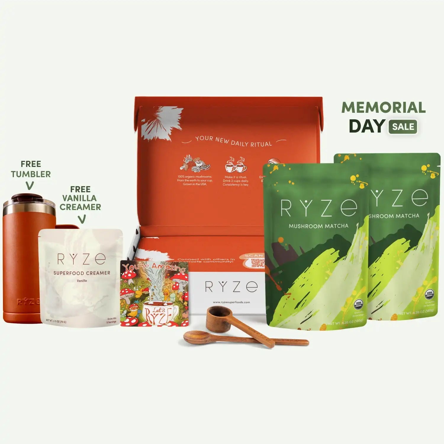 Mushroom Matcha Starter Kit (60 Servings) - The Better Cup