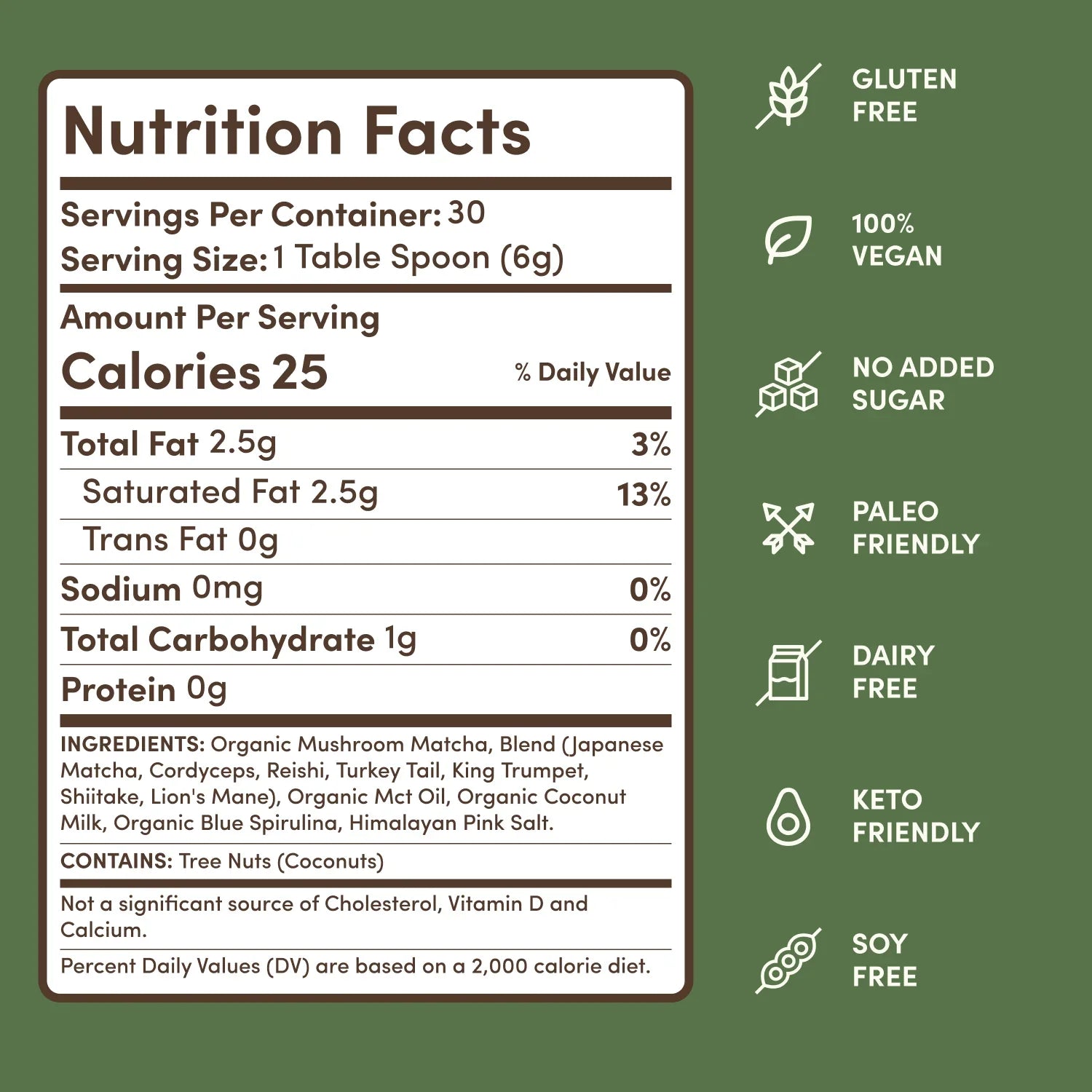 Mushroom Matcha (30 Servings) - Sip RYZE Daily
